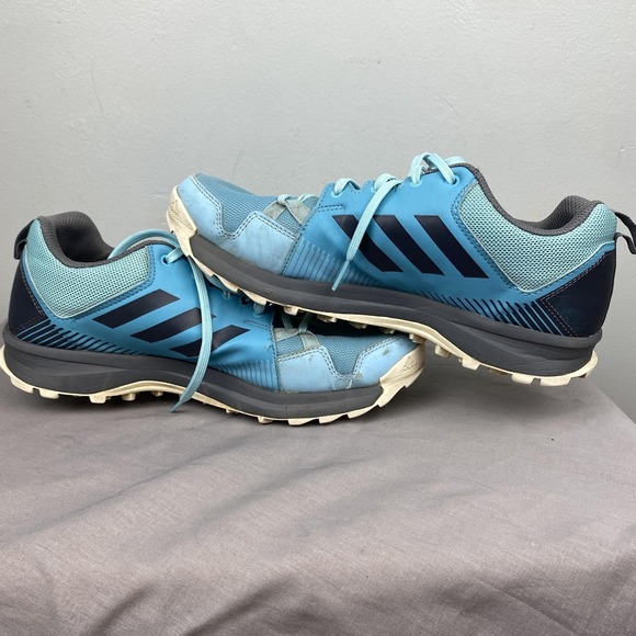 Adidas Terrex Shoes Mens Size 9 Blue Trail‎ Running Athletic Outdoor S80906 Grip - Picture 9 of 11